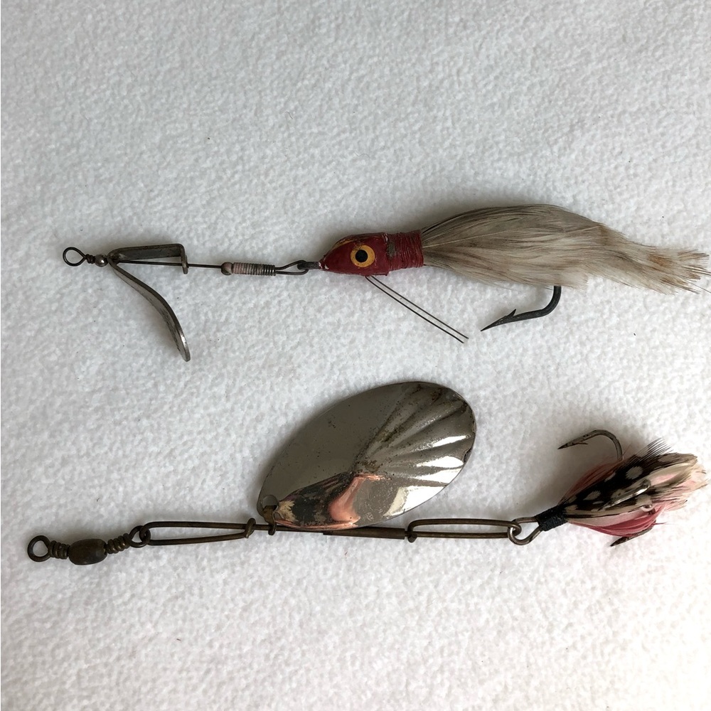 Vintage 1940’s The Weezel & GM Skinner Spinner Fishing Lures